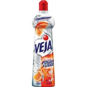 Limpador Multiuso Veja Power Fusion Laranja Frasco com 500ml
